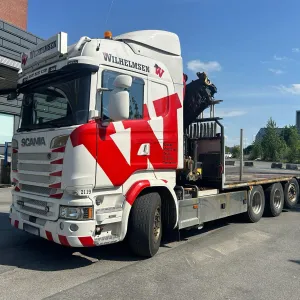 Scania R580 kranbil - HMF3220 kran - Euro 6 - V8 - Eu-godkjent 10.10-25 - Kran sertifisert - Leveringsklar